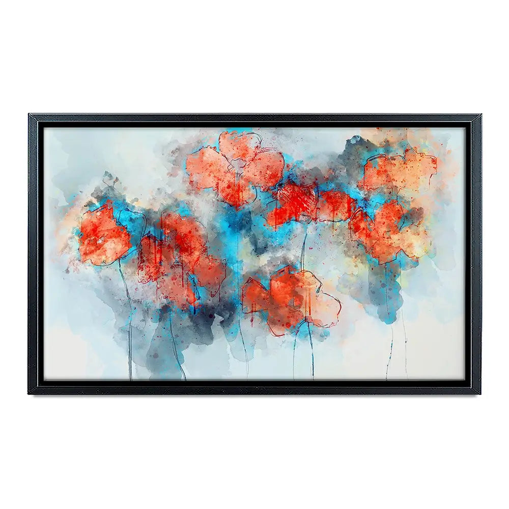 Red Poppy Splash Canvas Print Red Poppy Splash Canvas Print wall art product Nithid / Shutterstock