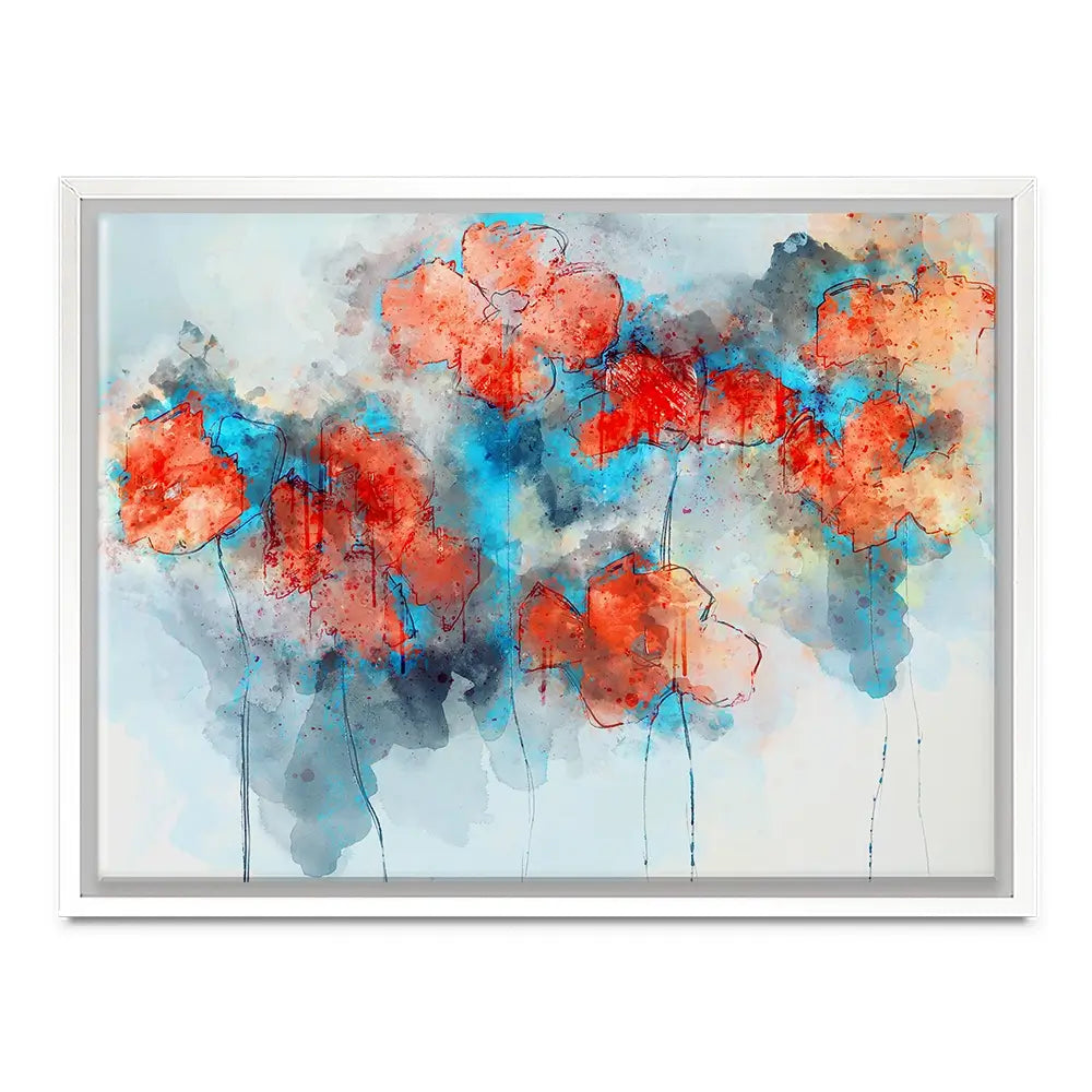 Red Poppy Splash Canvas Print Red Poppy Splash Canvas Print wall art product Nithid / Shutterstock