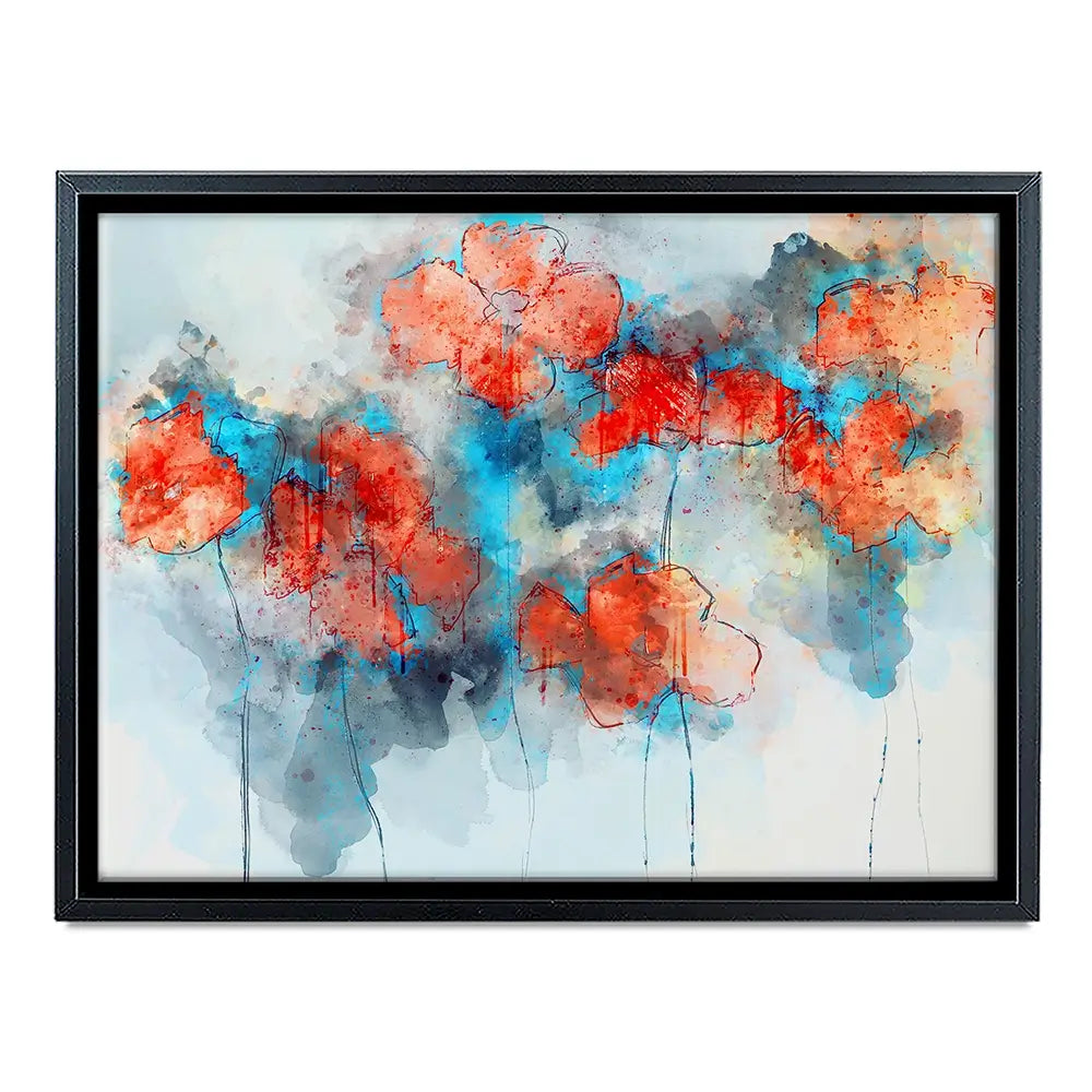 Red Poppy Splash Canvas Print Red Poppy Splash Canvas Print wall art product Nithid / Shutterstock