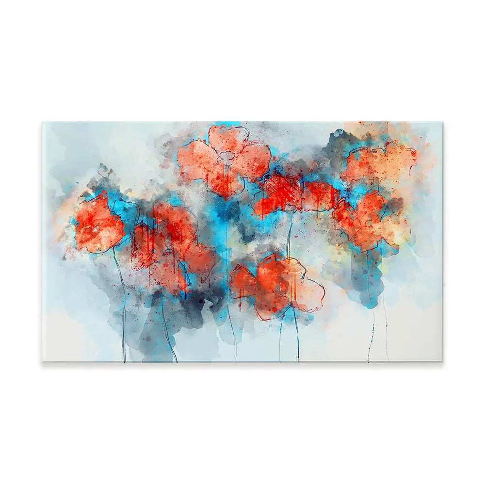 Red Poppy Splash Canvas Print Red Poppy Splash Canvas Print wall art product Nithid / Shutterstock