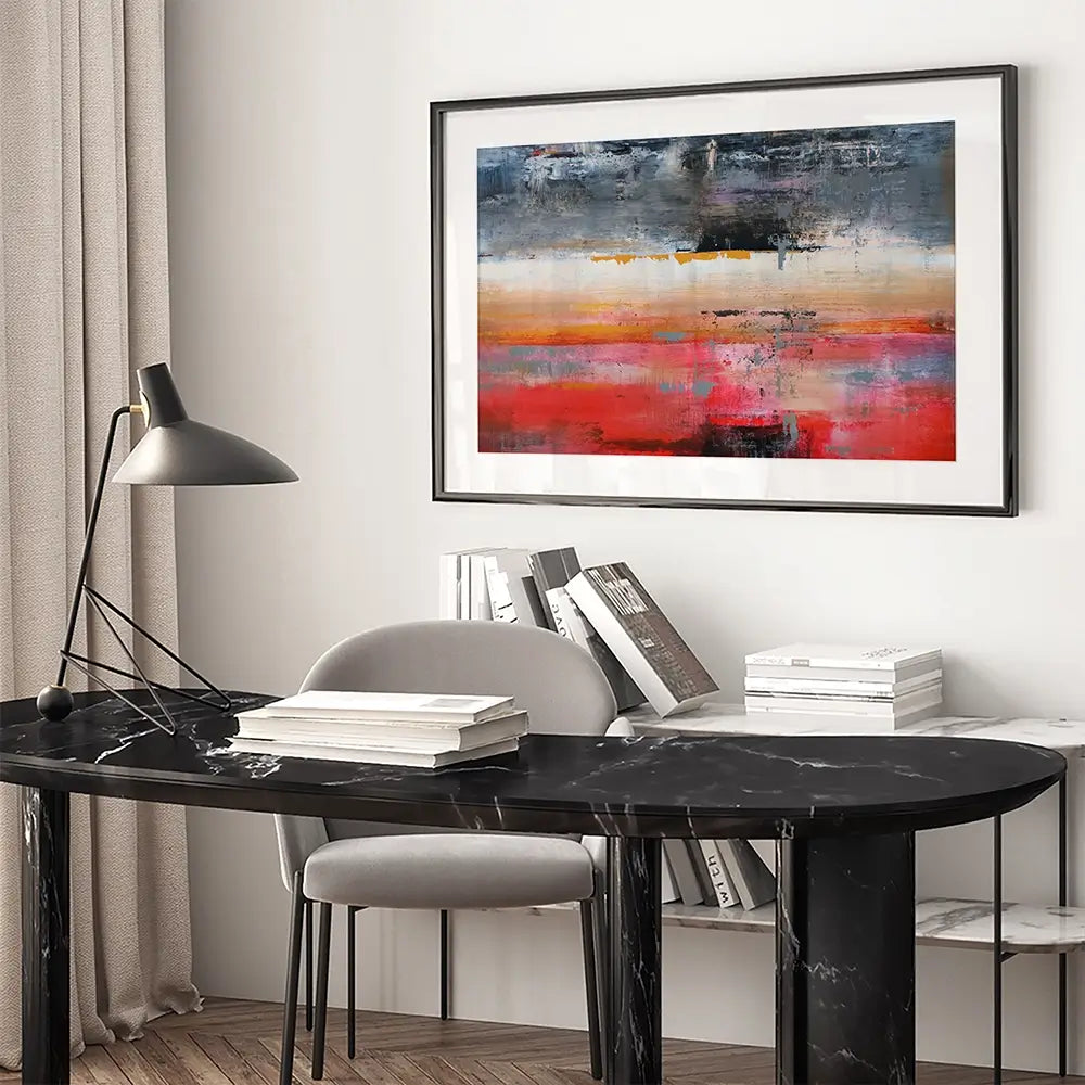 Red Reflection Framed Art Print Red Reflection Framed Art Print wall art product Studio Paint-Ing