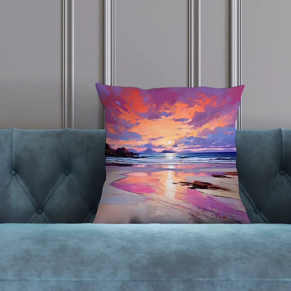 Red Sky Over Raasay Cushion Red Sky Over Raasay Cushion wall art product David Alexander Elder
