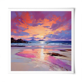 Red Sky Over Raasay Square Art Print Red Sky Over Raasay Square Art Print wall art product David Alexander Elder