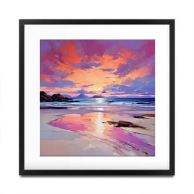 Red Sky Over Raasay Square Framed Art Print Red Sky Over Raasay Square Framed Art Print wall art product David Alexander Elder