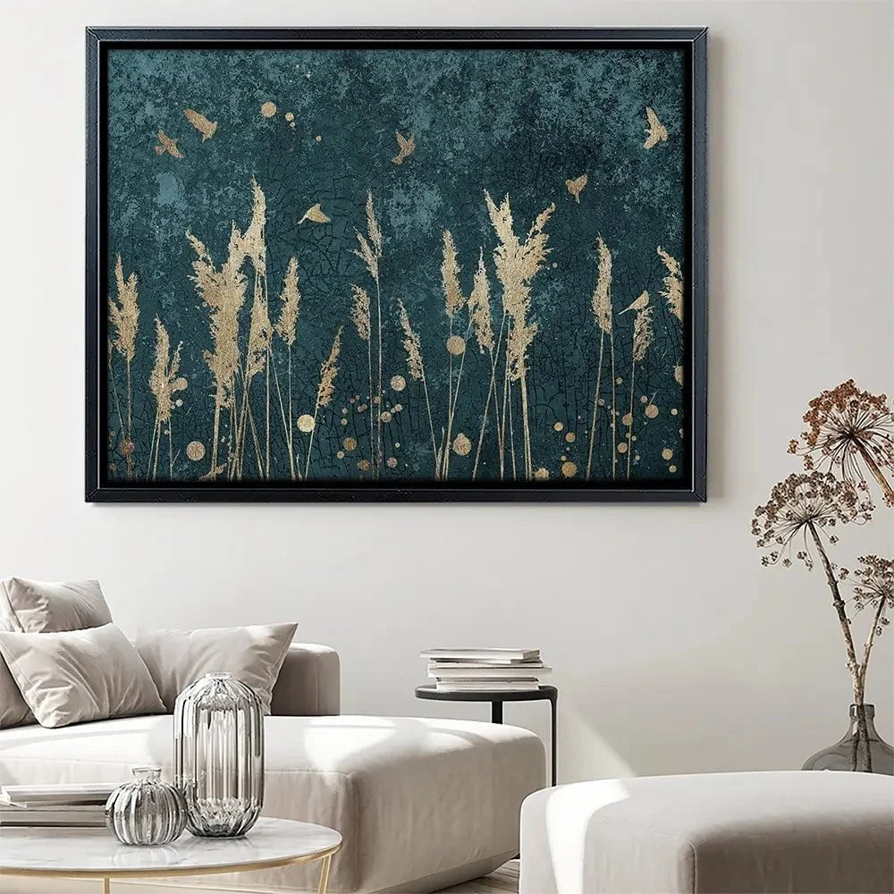 Reeds And Birds Canvas Print Reeds And Birds Canvas Print wall art product Svarti / Shutterstock