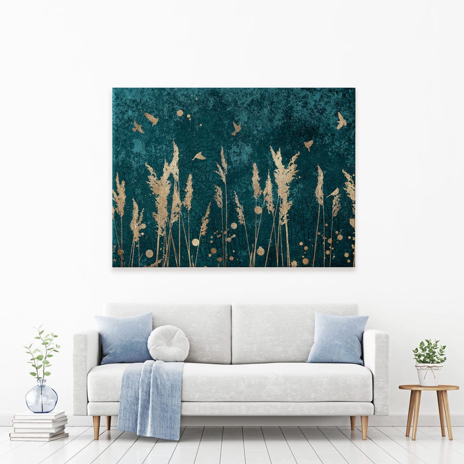 Reeds And Birds Canvas Print wall art product Svarti / Shutterstock