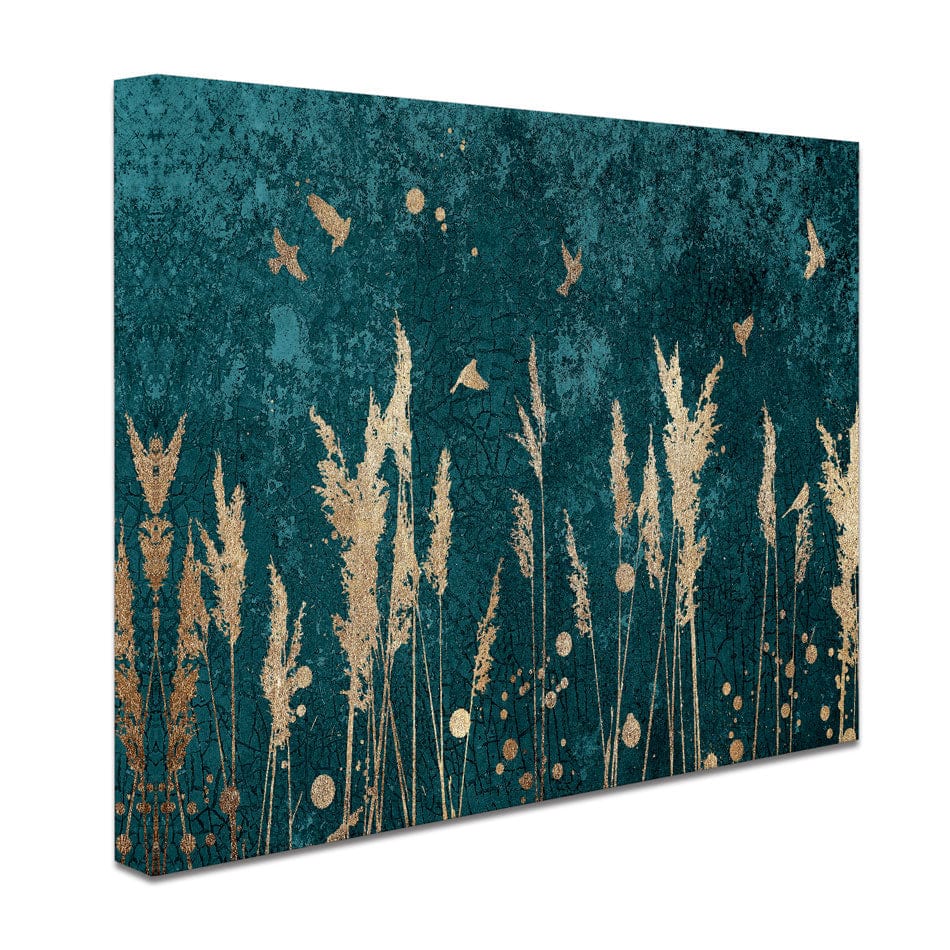 Reeds And Birds Canvas Print wall art product Svarti / Shutterstock