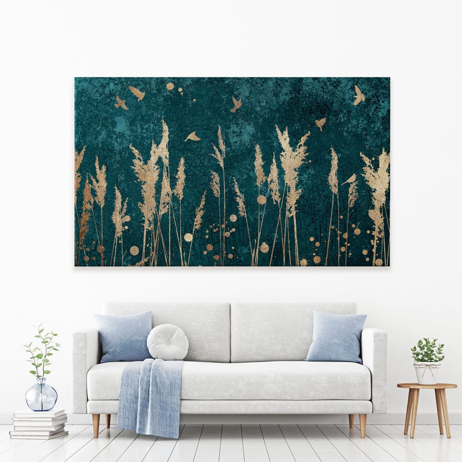 Reeds And Birds Canvas Print wall art product Svarti / Shutterstock