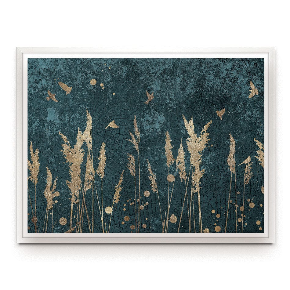 Reeds And Birds Canvas Print wall art product Svarti / Shutterstock
