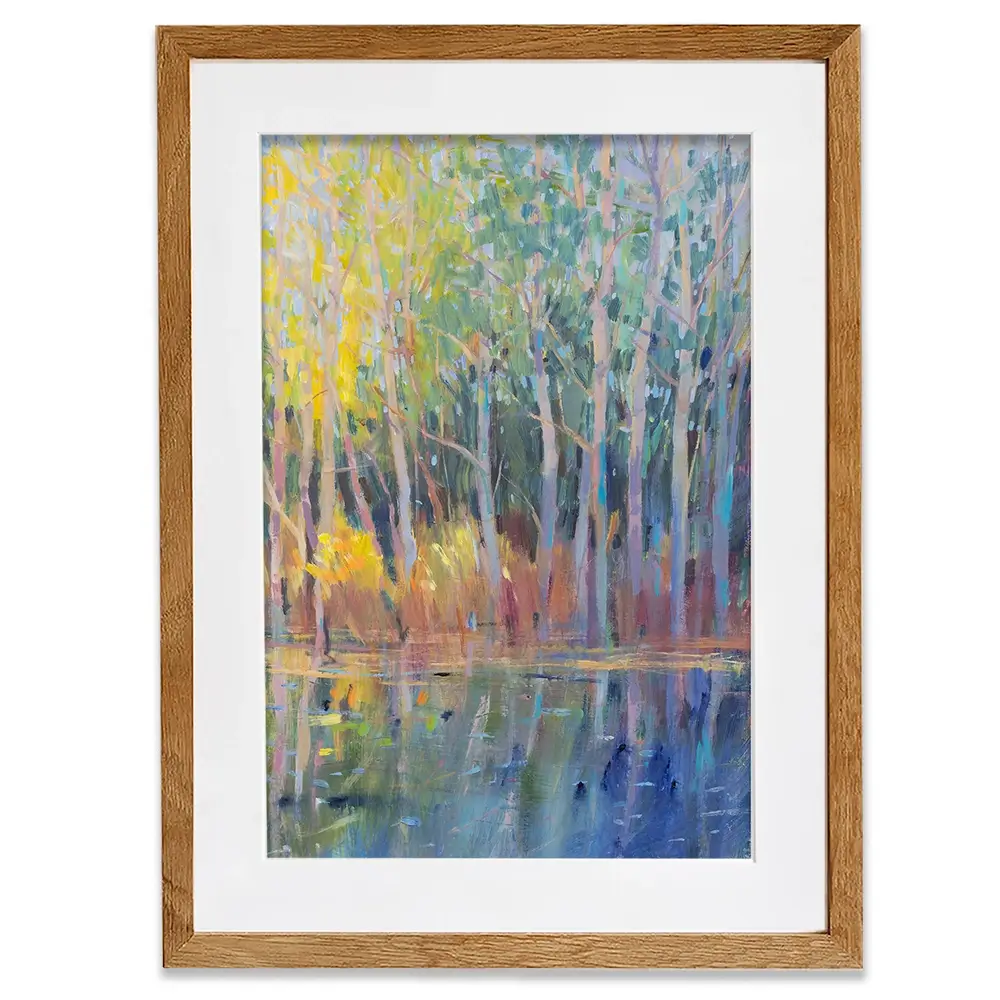 Reflected Trees Framed Art Print Reflected Trees Framed Art Print wall art product Tim O'Toole