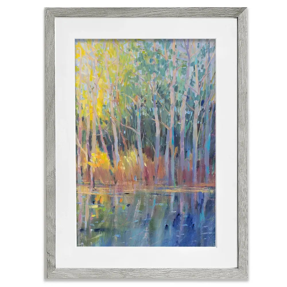 Reflected Trees Framed Art Print Reflected Trees Framed Art Print wall art product Tim O'Toole