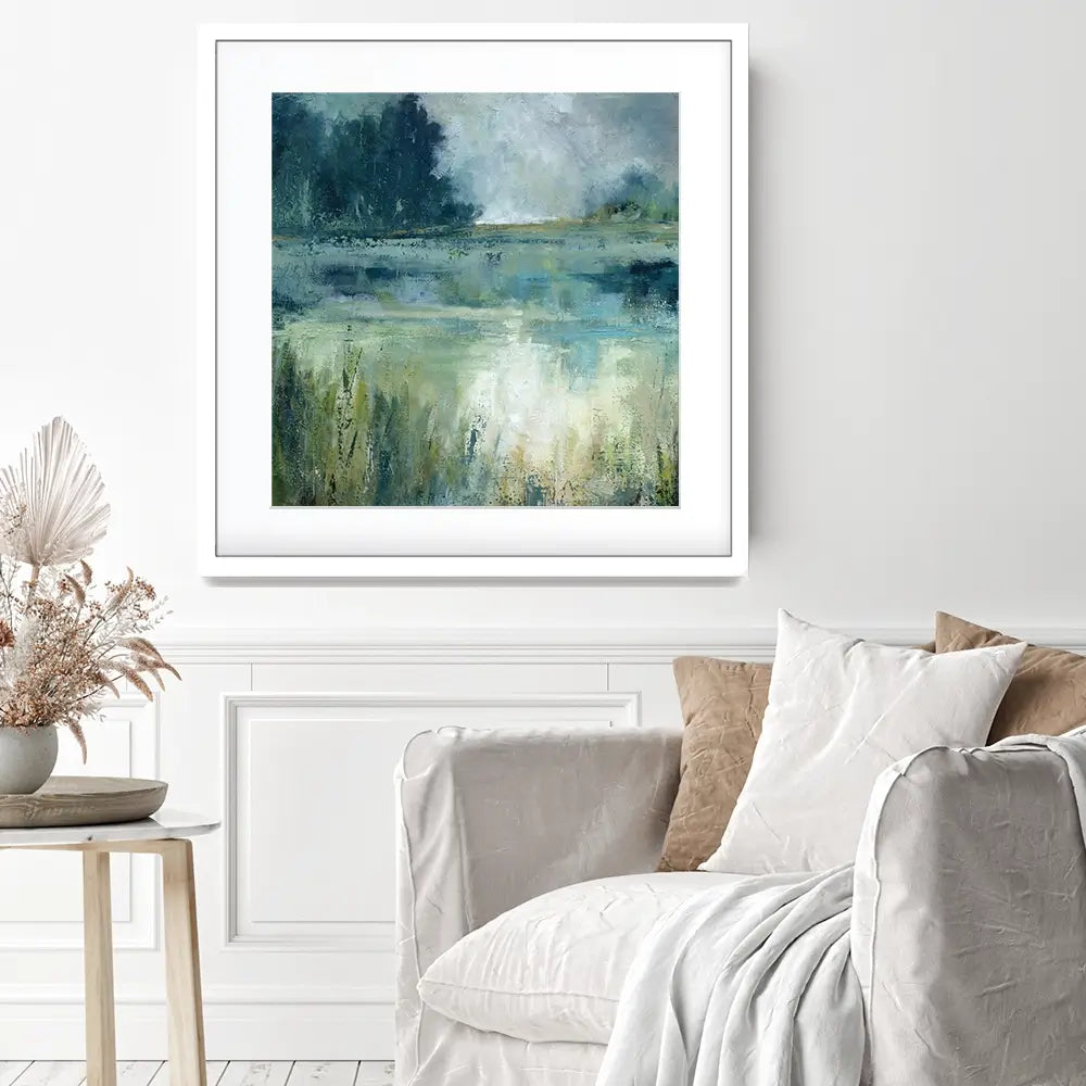 Reflections Edge Square Framed Art Print Reflections Edge Square Framed Art Print wall art product Carol Robinson