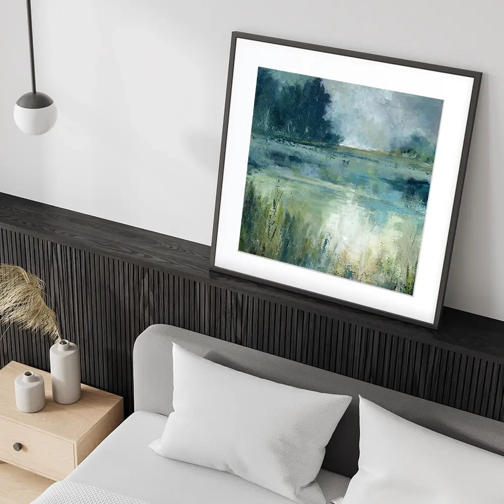 Reflections Edge Square Framed Art Print Reflections Edge Square Framed Art Print wall art product Carol Robinson