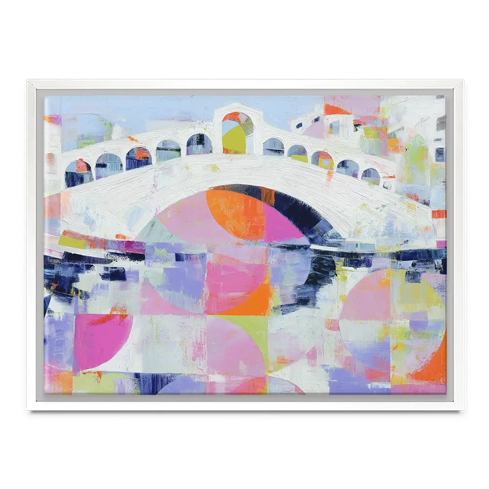 Rialto Bridge In Abstract Canvas Print Rialto Bridge In Abstract Canvas Print wall art product Chromatic Storm Studio