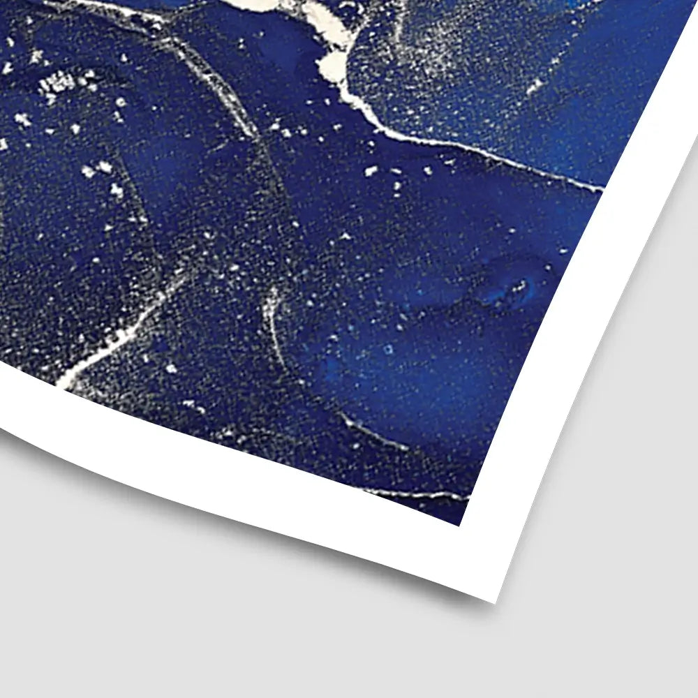 Rich Blue Marble Art Print Rich Blue Marble Art Print wall art product djero.adlibeshe yahoo.com / Shutterstock