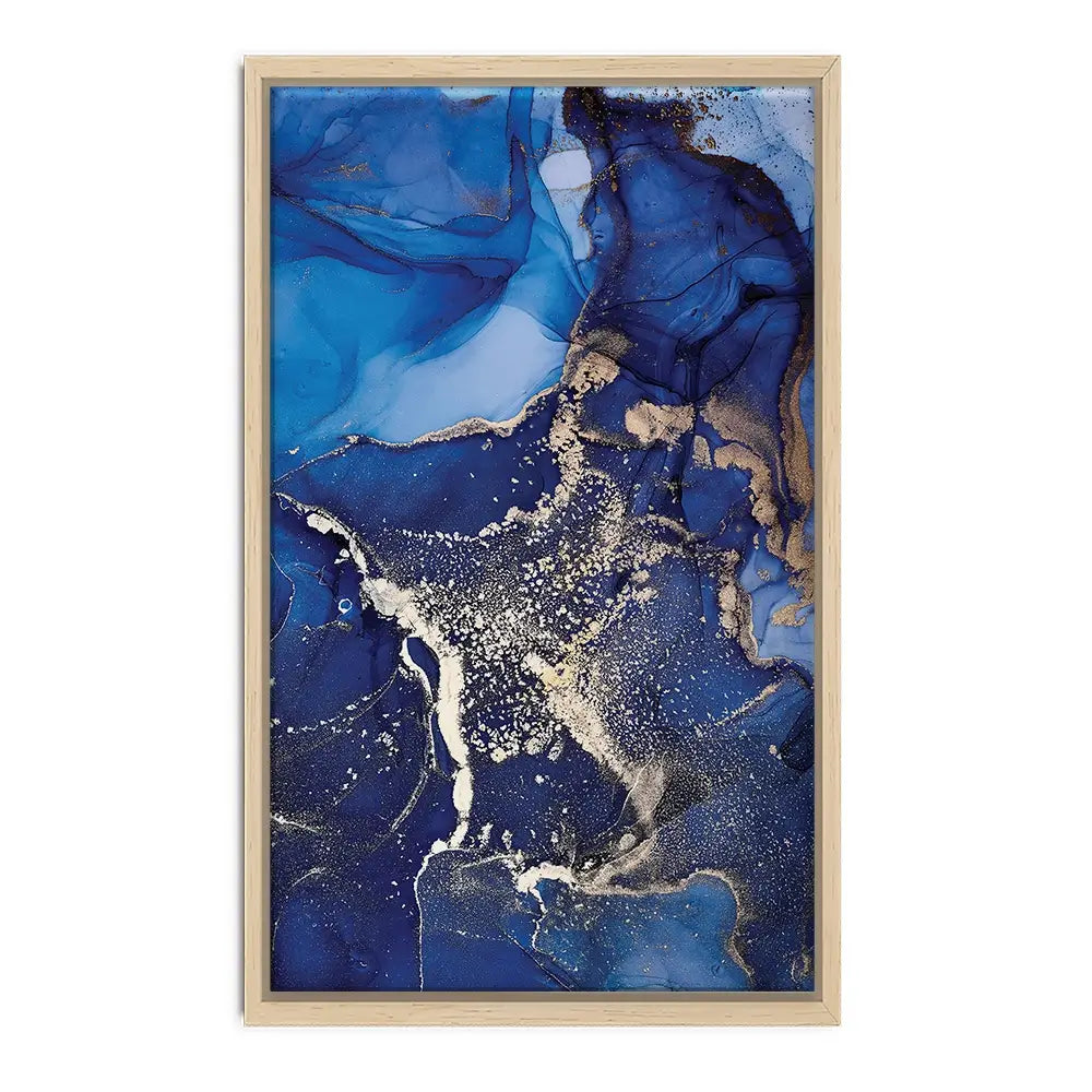Rich Blue Marble Canvas Print Rich Blue Marble Canvas Print wall art product djero.adlibeshe yahoo.com / Shutterstock
