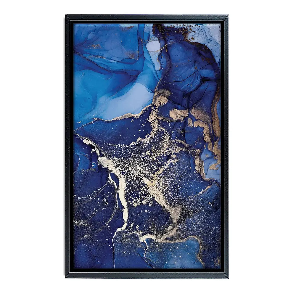 Rich Blue Marble Canvas Print Rich Blue Marble Canvas Print wall art product djero.adlibeshe yahoo.com / Shutterstock