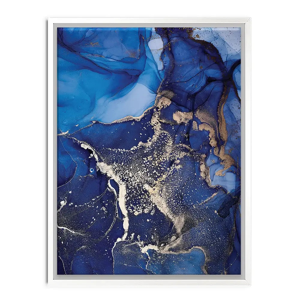 Rich Blue Marble Canvas Print Rich Blue Marble Canvas Print wall art product djero.adlibeshe yahoo.com / Shutterstock