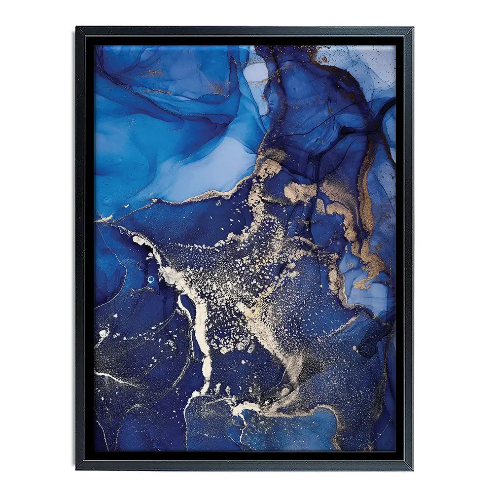 Rich Blue Marble Canvas Print Rich Blue Marble Canvas Print wall art product djero.adlibeshe yahoo.com / Shutterstock