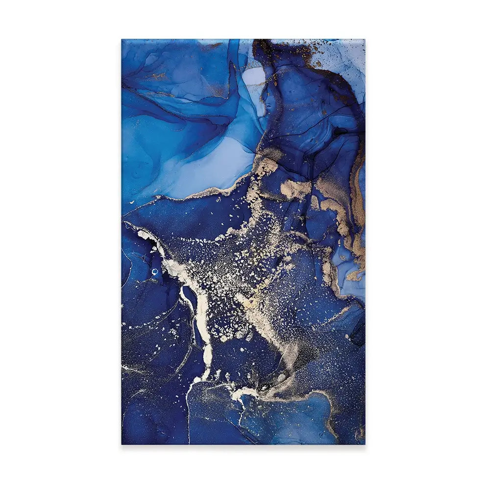 Rich Blue Marble Canvas Print Rich Blue Marble Canvas Print wall art product djero.adlibeshe yahoo.com / Shutterstock