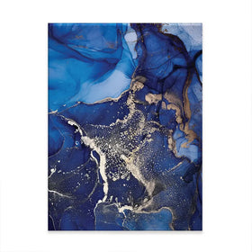 Rich Blue Marble Canvas Print Rich Blue Marble Canvas Print wall art product djero.adlibeshe yahoo.com / Shutterstock