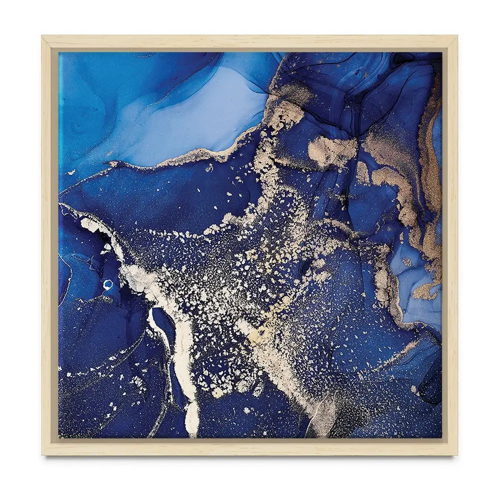 Rich Blue Marble Oversized Canvas Print Rich Blue Marble Oversized Canvas Print wall art product djero.adlibeshe yahoo.com / Shutterstock