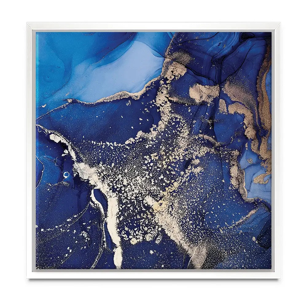 Rich Blue Marble Oversized Canvas Print Rich Blue Marble Oversized Canvas Print wall art product djero.adlibeshe yahoo.com / Shutterstock