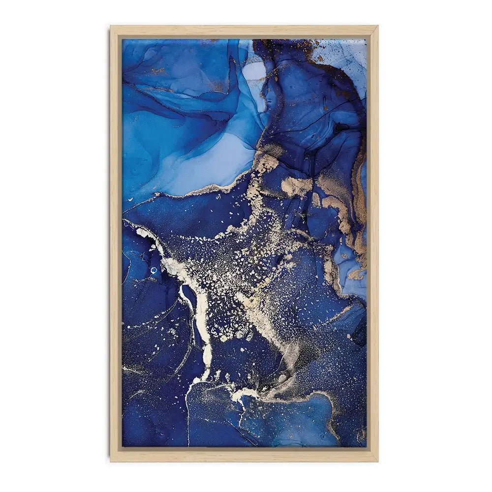 Rich Blue Marble Oversized Canvas Print Rich Blue Marble Oversized Canvas Print wall art product djero.adlibeshe yahoo.com / Shutterstock