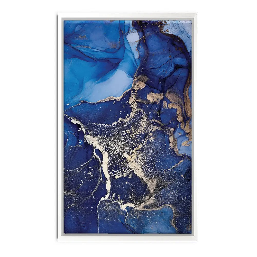 Rich Blue Marble Oversized Canvas Print Rich Blue Marble Oversized Canvas Print wall art product djero.adlibeshe yahoo.com / Shutterstock