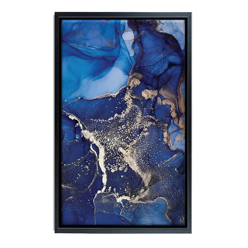 Rich Blue Marble Oversized Canvas Print Rich Blue Marble Oversized Canvas Print wall art product djero.adlibeshe yahoo.com / Shutterstock