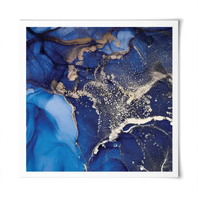 Rich Blue Marble Square Art Print Rich Blue Marble Square Art Print wall art product djero.adlibeshe yahoo.com / Shutterstock