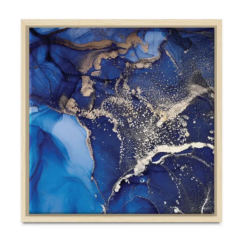 Rich Blue Marble Square Canvas Print Rich Blue Marble Square Canvas Print wall art product djero.adlibeshe yahoo.com / Shutterstock