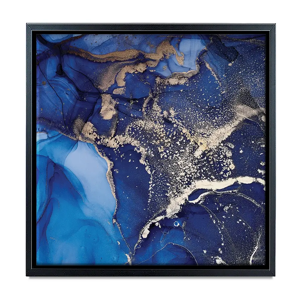 Rich Blue Marble Square Canvas Print Rich Blue Marble Square Canvas Print wall art product djero.adlibeshe yahoo.com / Shutterstock