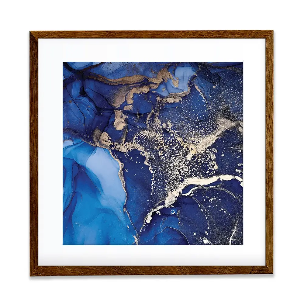 Rich Blue Marble Square Framed Art Print Rich Blue Marble Square Framed Art Print wall art product djero.adlibeshe yahoo.com / Shutterstock
