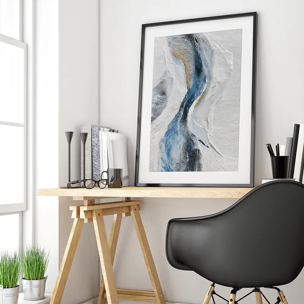 Riptide Framed Art Print Riptide Framed Art Print wall art product LSR Design Studio - Independent