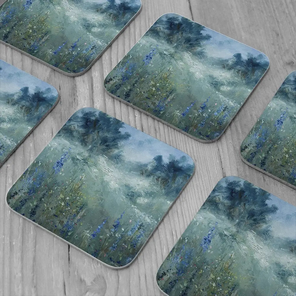 Rising Flowery Meadow Coaster Set Rising Flowery Meadow Coaster Set wall art product Carol Robinson