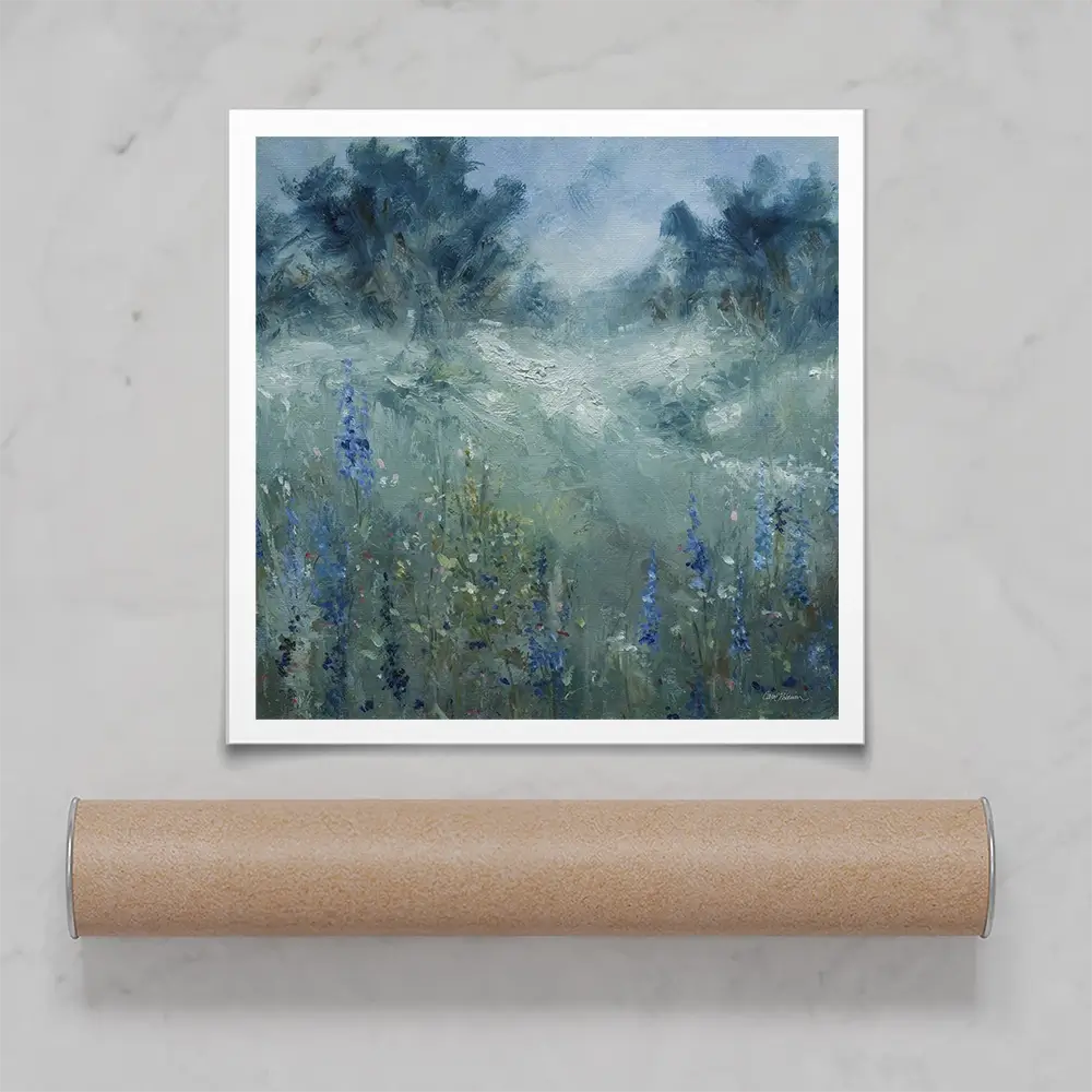 Rising Flowery Meadow Square Art Print Rising Flowery Meadow Square Art Print wall art product Carol Robinson