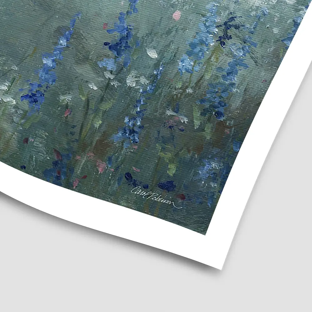 Rising Flowery Meadow Square Art Print Rising Flowery Meadow Square Art Print wall art product Carol Robinson