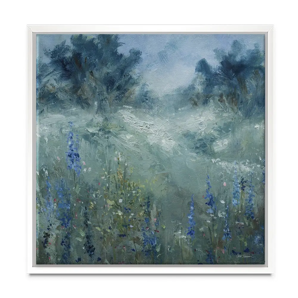 Rising Flowery Meadow Square Canvas Print Rising Flowery Meadow Square Canvas Print wall art product Carol Robinson