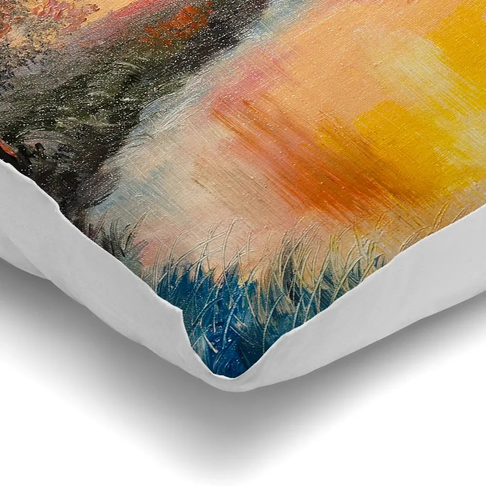 River In The Evening Sun Cushion River In The Evening Sun Cushion wall art product Fresh Stock / Shutterstock