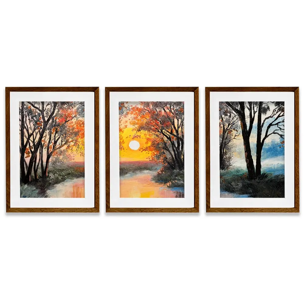 River In The Evening Sun Framed Art Print Trio River In The Evening Sun Framed Art Print Trio wall art product Fresh Stock / Shutterstock