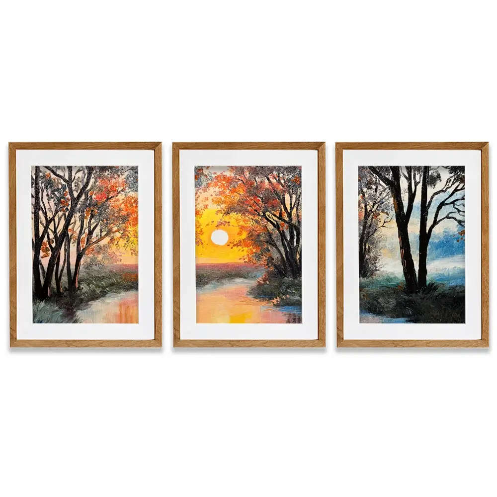 River In The Evening Sun Framed Art Print Trio River In The Evening Sun Framed Art Print Trio wall art product Fresh Stock / Shutterstock