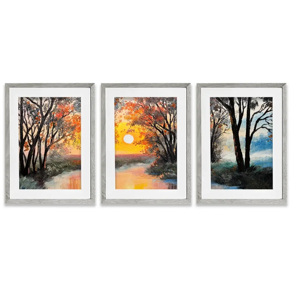 River In The Evening Sun Framed Art Print Trio River In The Evening Sun Framed Art Print Trio wall art product Fresh Stock / Shutterstock