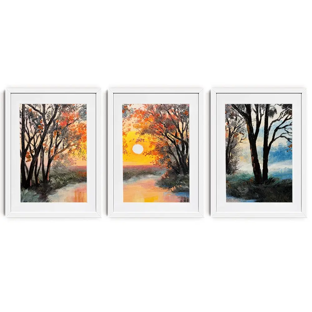 River In The Evening Sun Framed Art Print Trio River In The Evening Sun Framed Art Print Trio wall art product Fresh Stock / Shutterstock