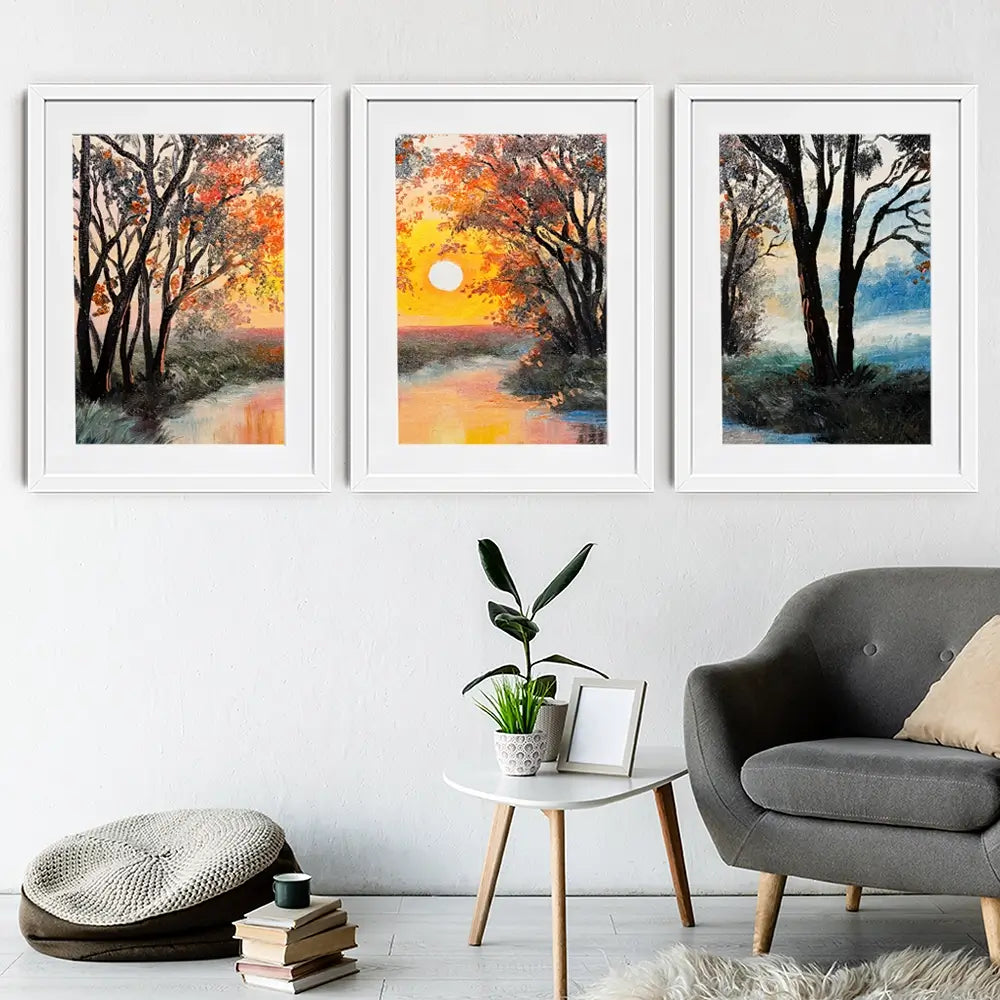 River In The Evening Sun Framed Art Print Trio River In The Evening Sun Framed Art Print Trio wall art product Fresh Stock / Shutterstock