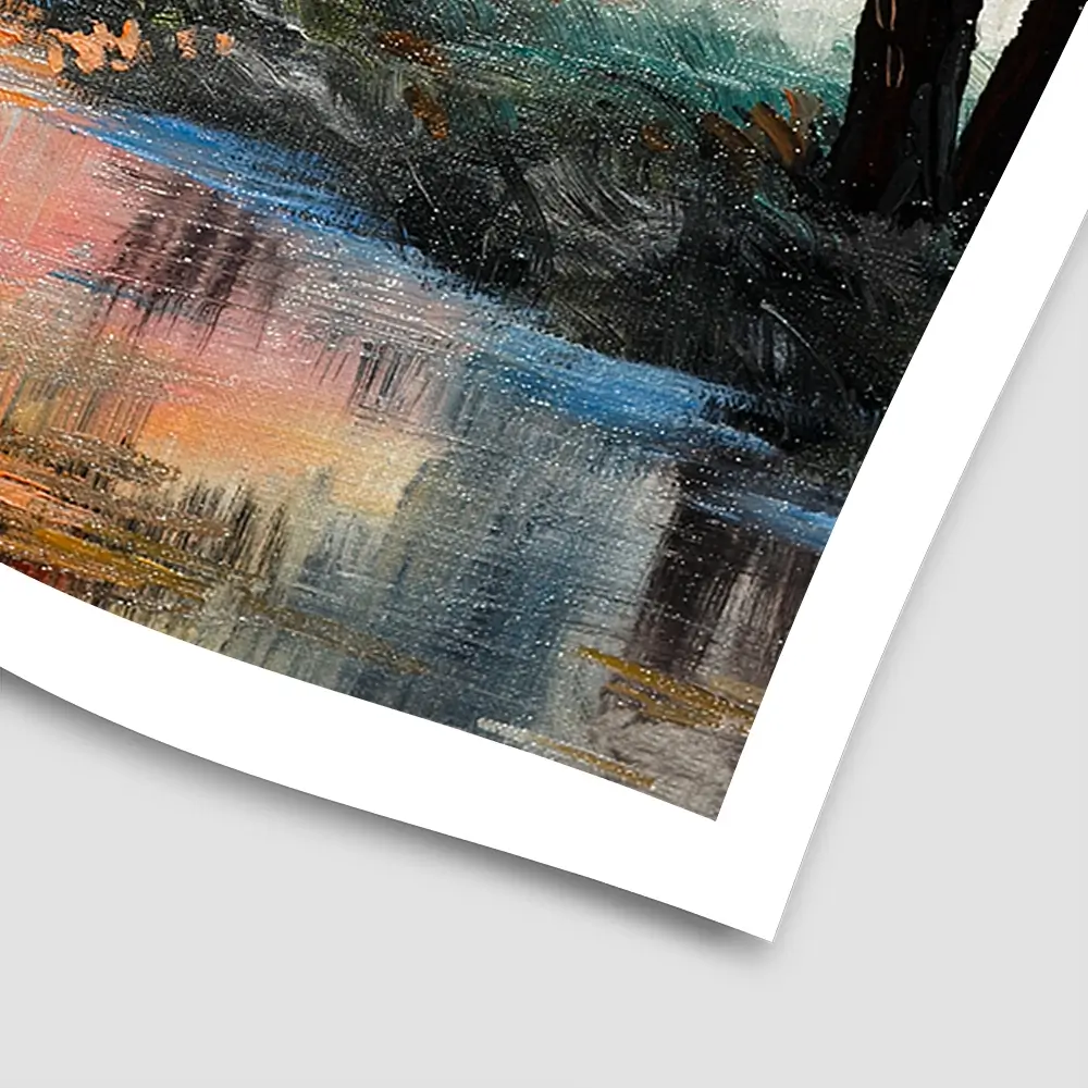 River In The Evening Sun Square Art Print River In The Evening Sun Square Art Print wall art product Fresh Stock / Shutterstock