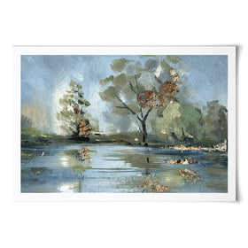 River Landscape Art Print River Landscape Art Print wall art product Svetlana Aleynikova