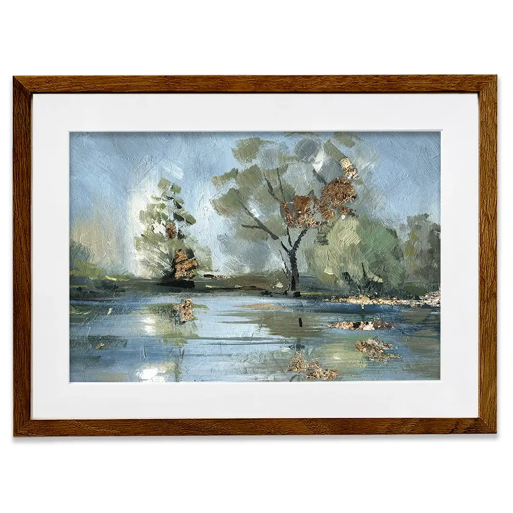 River Landscape Framed Art Print River Landscape Framed Art Print wall art product Svetlana Aleynikova
