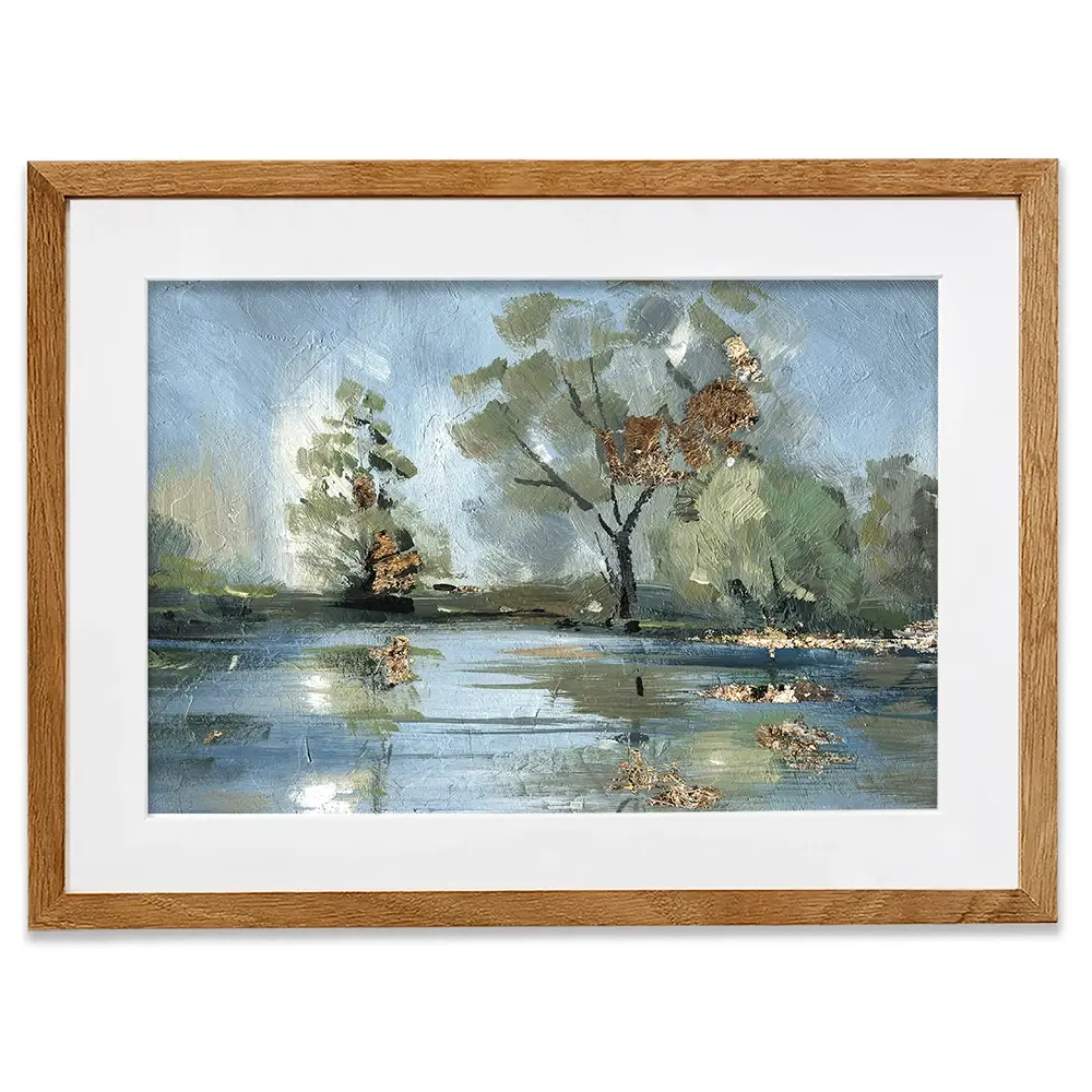 River Landscape Framed Art Print River Landscape Framed Art Print wall art product Svetlana Aleynikova