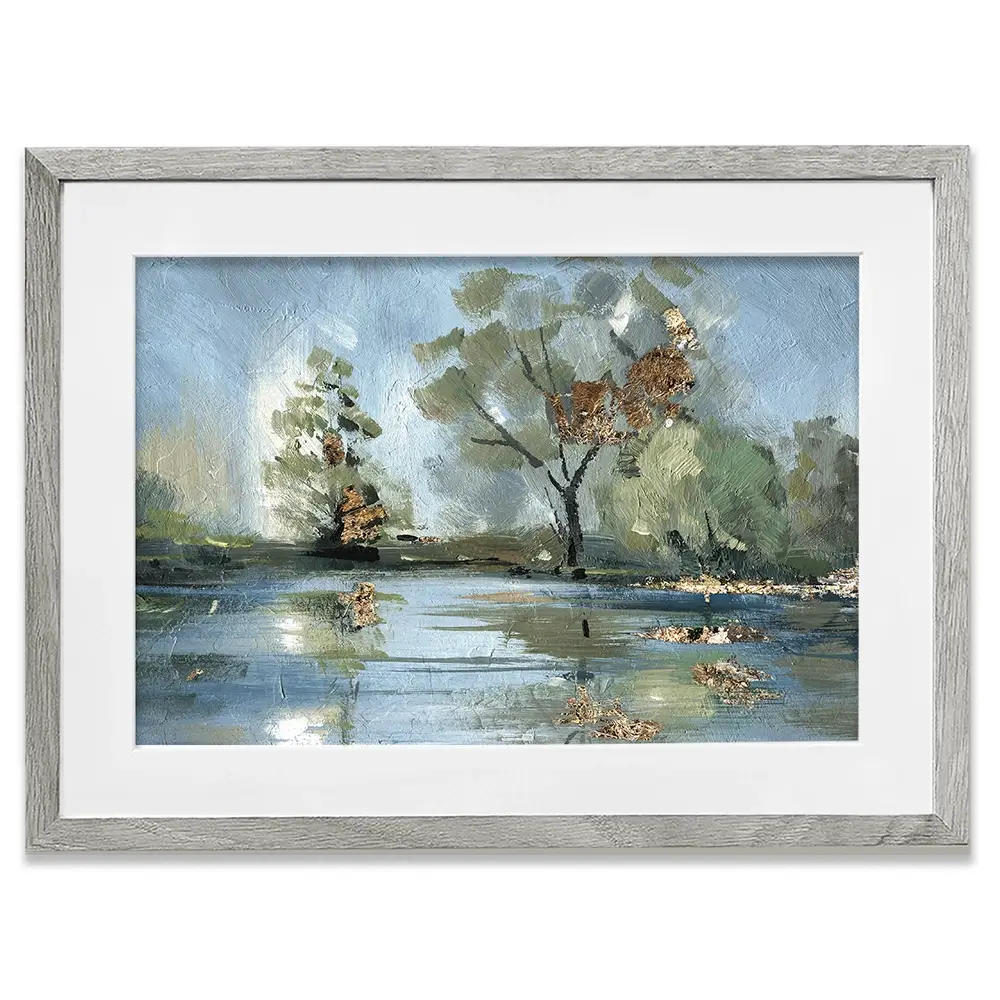 River Landscape Framed Art Print River Landscape Framed Art Print wall art product Svetlana Aleynikova